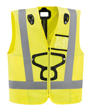 Load image into Gallery viewer, Petzl hi-viz vest for newton harness in yellow color Width="983" Height="1200"