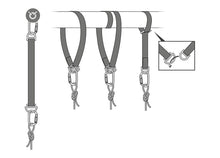 Load image into Gallery viewer, Drawing demonstrating use of Petzl Connection Fixe anchor strap "Width"=1200 "Height"=861