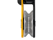 Load image into Gallery viewer, side profile of Petzl Spin L1D pulley with one-way rotation and swivel Width="1200" Height="921"