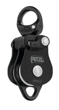 Load image into Gallery viewer, black Petzl Spin L2 double pulley with swivel Width="645" Height="1200"