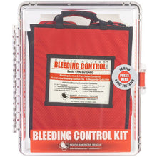 Load image into Gallery viewer, Public access bleeding control kit from north american rescue. This is the basic clear polycarbonate kit.