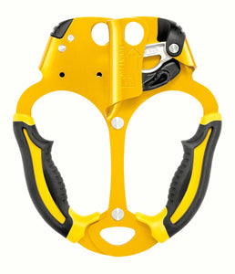 Petzl Ascentree Double Handed ascender, yellow and black Width= 