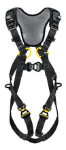 Load image into Gallery viewer, Petzl Newton Fast internationsall version rescue harness in black and yellow color Width=&quot;530&quot; Height=&quot;1200&quot;