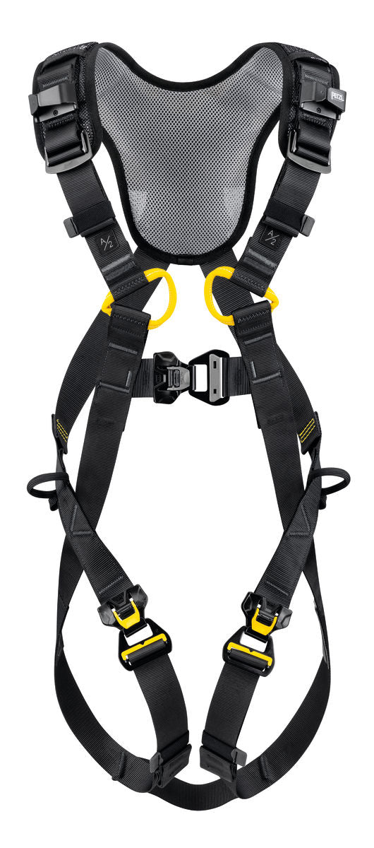 Petzl Newton Fast internationsall version rescue harness in black and yellow color Width=