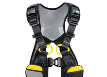 Load image into Gallery viewer, top half closeup of Petzl Newton Easyfit harness, international version &quot;Width&quot;=1200 &quot;Height&quot;=861
