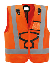 Load image into Gallery viewer, Petzl hi-viz vest for newton harness in orange color Width=&quot;983&quot; Height=&quot;1200&quot;
