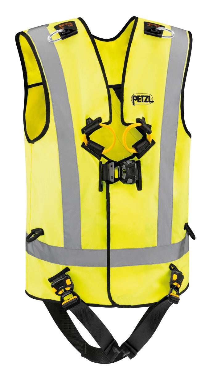 yellow safety harness