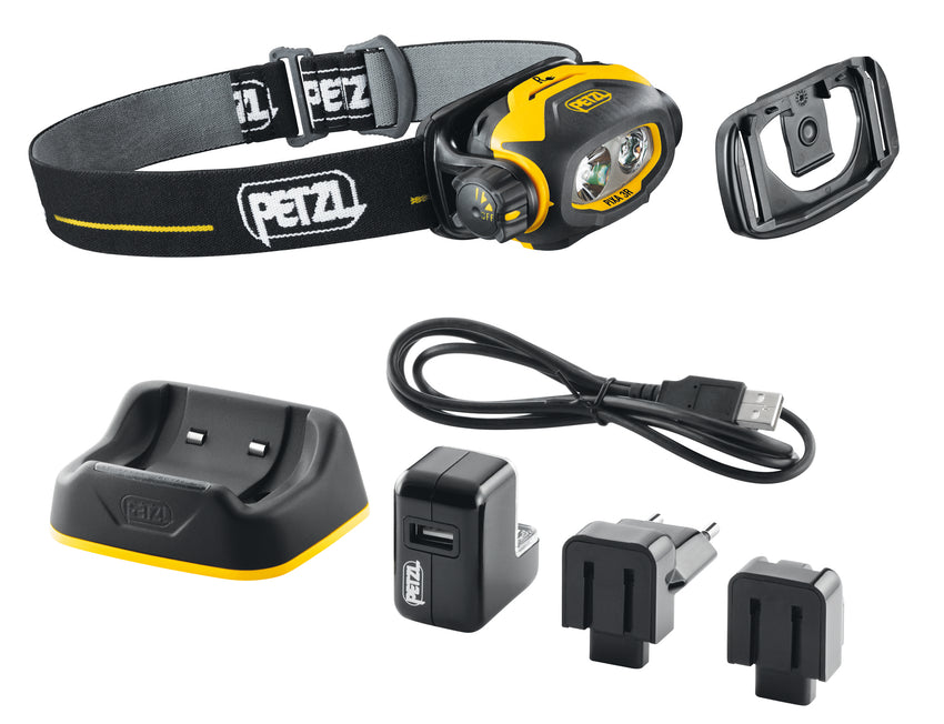 Petzl Pixa 3R headlamp with accessories 