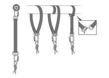 Load image into Gallery viewer, Drawing demonstrating use of Petzl Connection Fixe anchor strap &quot;Width&quot;=1200 &quot;Height&quot;=861