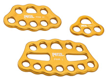Load image into Gallery viewer, Petzl Paw rigging plate in three sizes, yellow &quot;Width&quot;=1200 &quot;Height&quot;=913