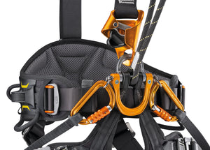 Petzl Jane-Y attached to rescue harness Width="1200" Height="861"