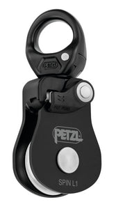 black Petzl Spin "L1" pulley with swivel partially turned Width="666" Height="1200"
