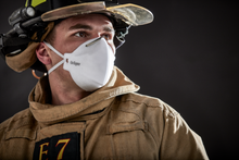 Load image into Gallery viewer, Firefighter wearing Draeger X-Plore 1750 N95 respirator